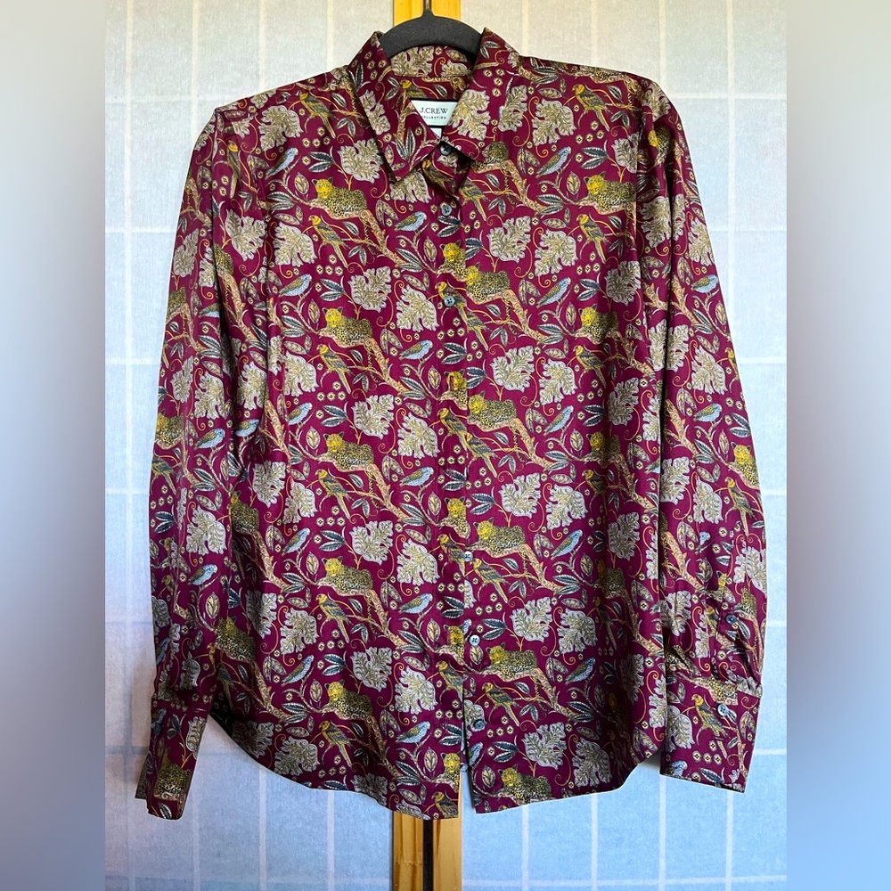 J. Crew Collection Silk Twill Blouse
